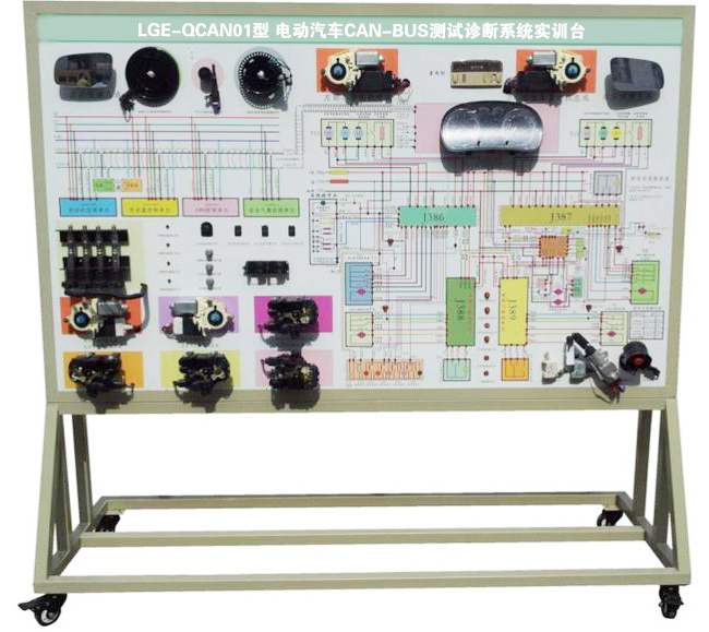 LGE-QCAN01型 電動(dòng)汽車CAN-BUS測(cè)試診斷系統(tǒng)實(shí)訓(xùn)臺(tái)
