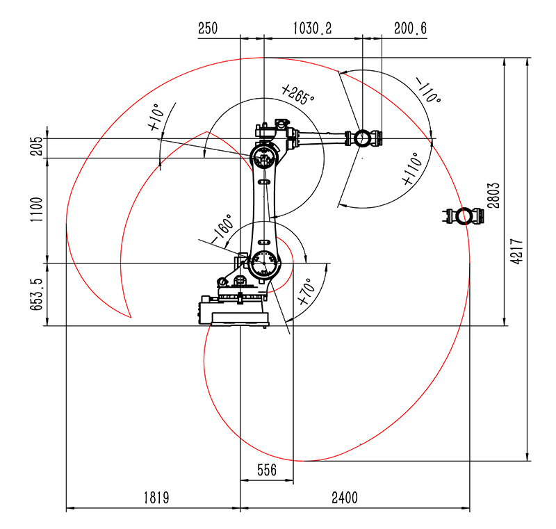 工業(yè)機器人參數(shù)圖