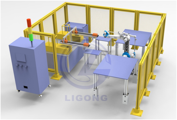 工業(yè)機(jī)器人碼垛實(shí)操工作站