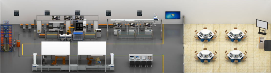 LGJ-SJ14智能機器人個性化定制多智能體生產(chǎn)線